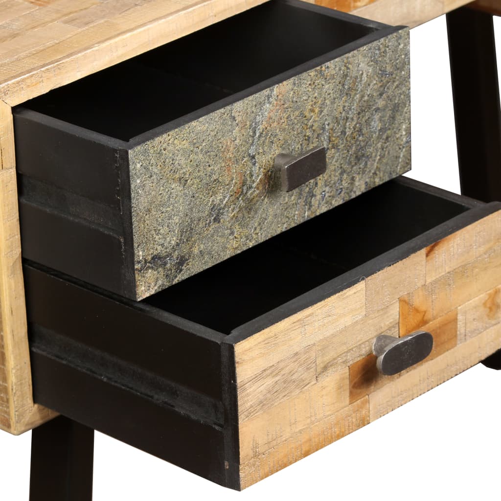 Vintage-Schreibtisch aus recyceltem Teakholz - Sekretär - PC-Tisch - Workspace