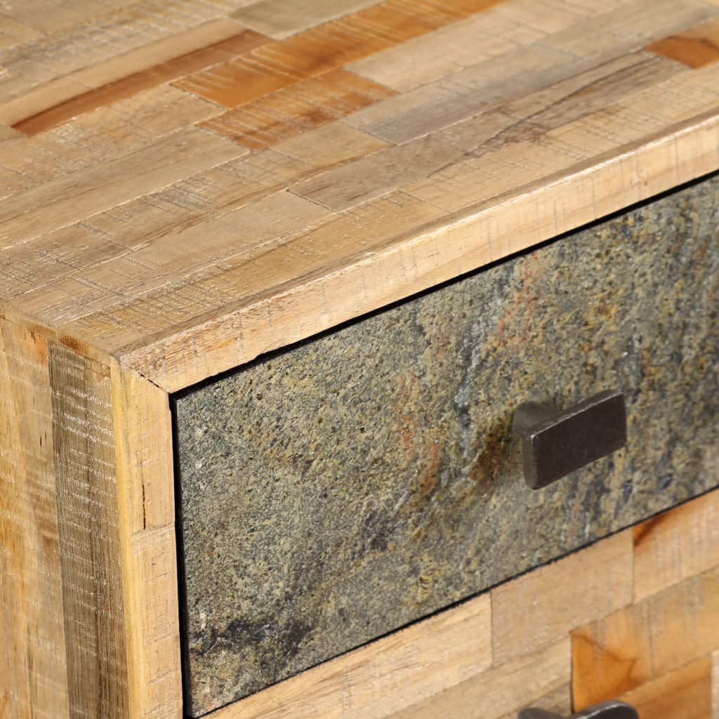 Vintage-Schreibtisch aus recyceltem Teakholz - Sekretär - PC-Tisch - Workspace