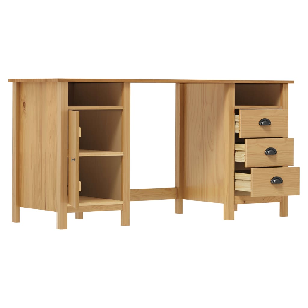 Holzschreibtisch - Schreibtisch HILL - Computertisch - Bürotisch - Homeoffice