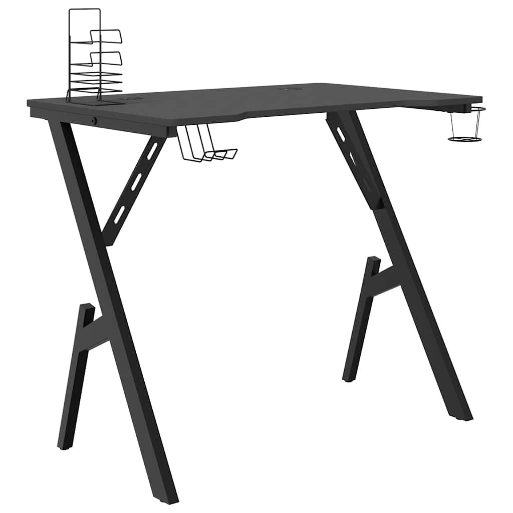 Workstation - Gaming Tisch - Schreibtisch - Zubehörablagen - PC-Tisch - 90x60 cm