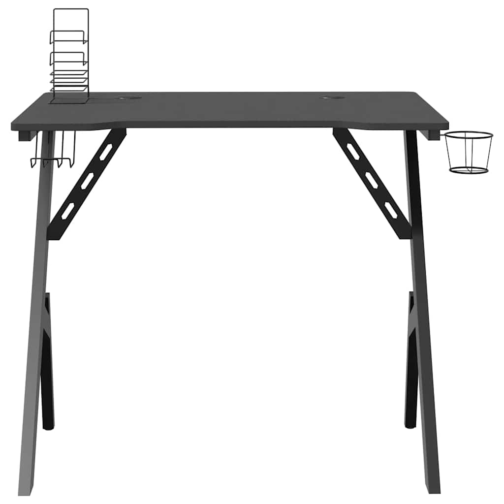Workstation - Gaming Tisch - Schreibtisch - Zubehörablagen - PC-Tisch - 90x60 cm