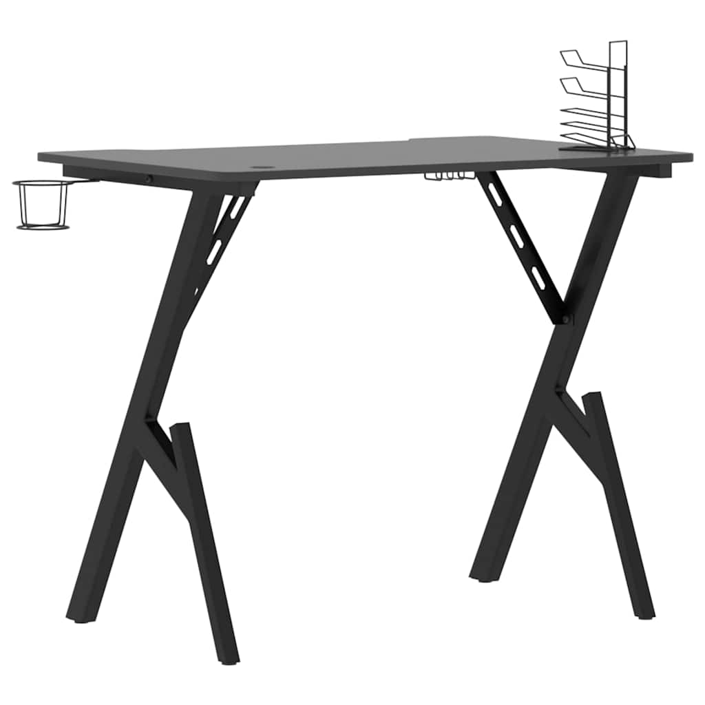 Workstation - Gaming Tisch - Schreibtisch - Zubehörablagen - PC-Tisch - 90x60 cm