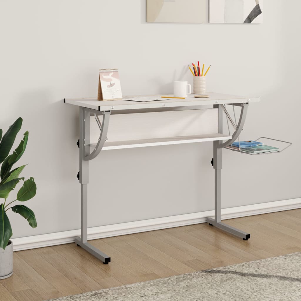 Zeichentisch - Basteltisch - Schreibtisch - Arbeitstisch - 110 x 53 x 58–87 cm