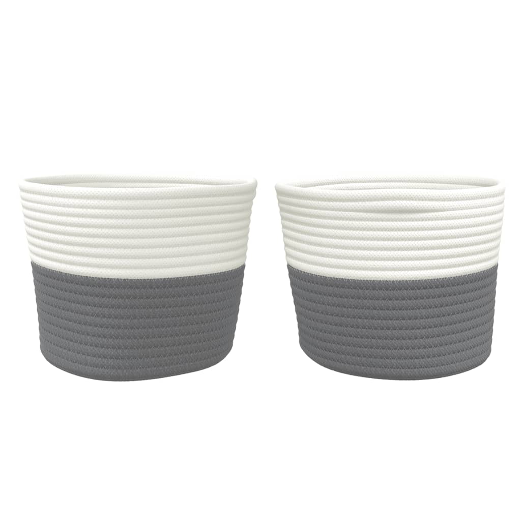 2er Set Haushaltskörbe - Schmuckkörbe - Dekokörbe - Mehrzweckkörbe - 24 x 18 cm