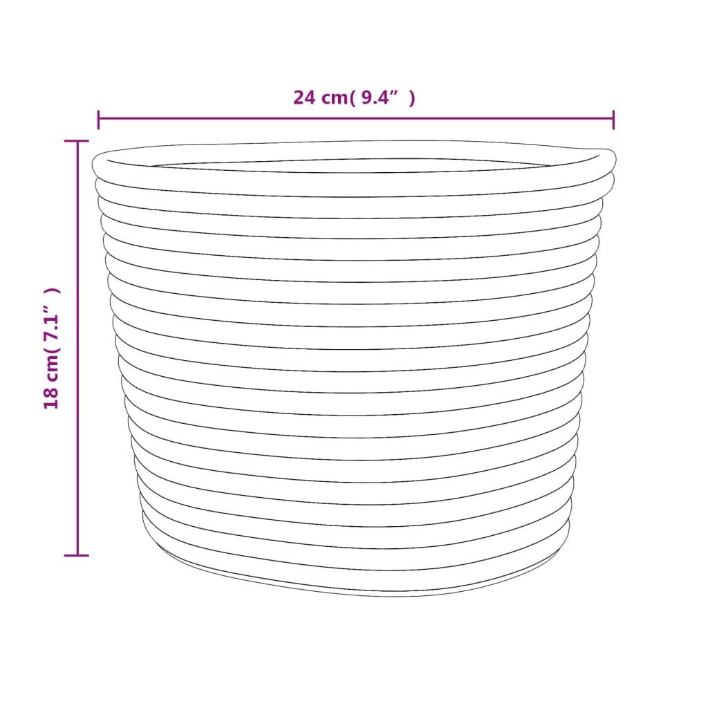 2er Set Haushaltskörbe - Schmuckkörbe - Dekokörbe - Mehrzweckkörbe - 24 x 18 cm