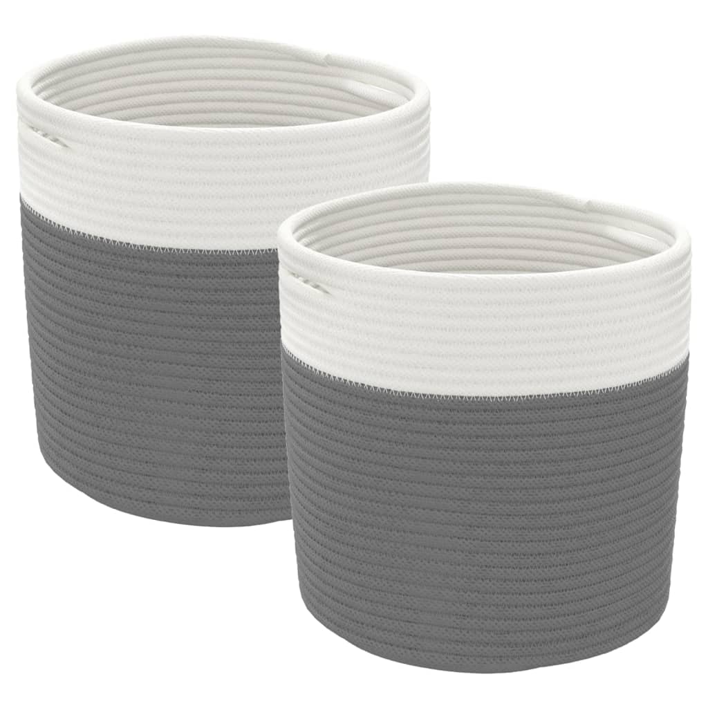 2er Set Wohnkörbe - Mehrzweckkörbe - Ordnungshelfer - Schmuckkörbe - 28 x 28 cm