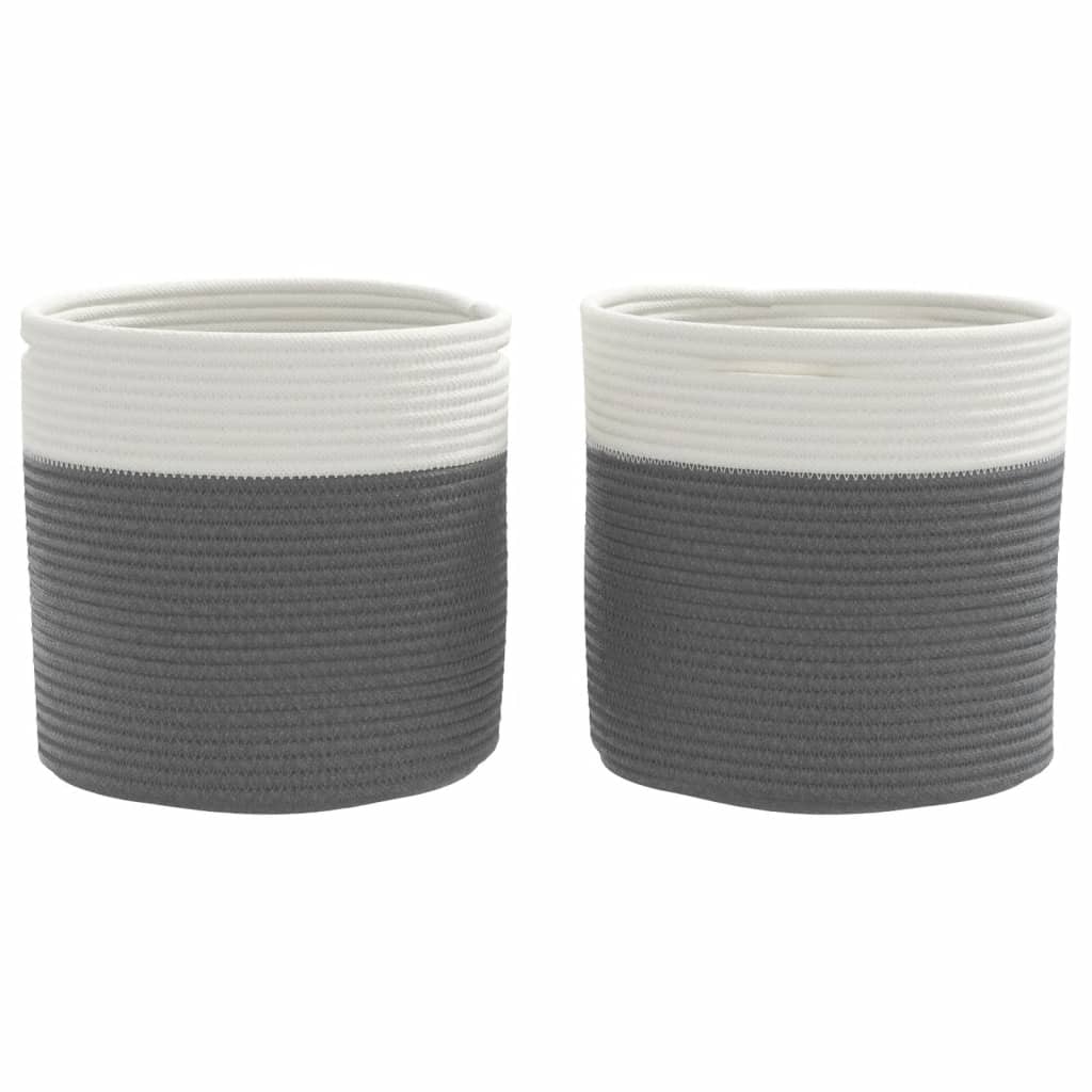 2er Set Wohnkörbe - Mehrzweckkörbe - Ordnungshelfer - Schmuckkörbe - 28 x 28 cm