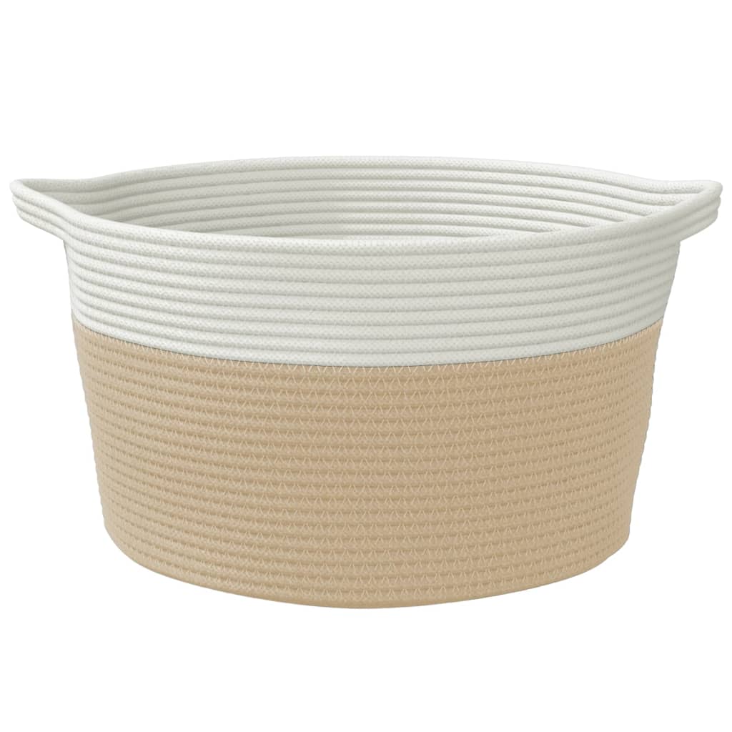 Moderner Baumwollkorb - Ordnungshelfer - Wäschekorb - Haushaltskorb - 40 x 25 cm