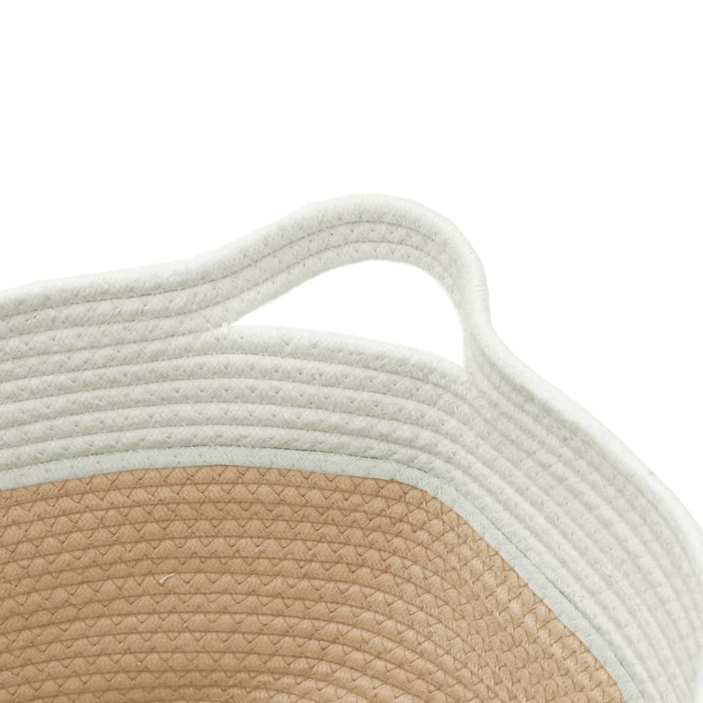 Moderner Baumwollkorb - Ordnungshelfer - Wäschekorb - Haushaltskorb - 40 x 25 cm