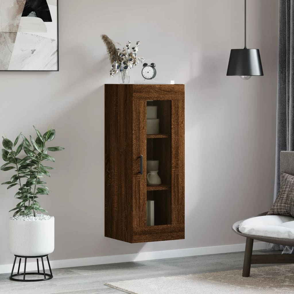 Vitrinenschrank - Wandschrank - Hängeschrank - Schrankelement - 34,5 x 34 x 90cm