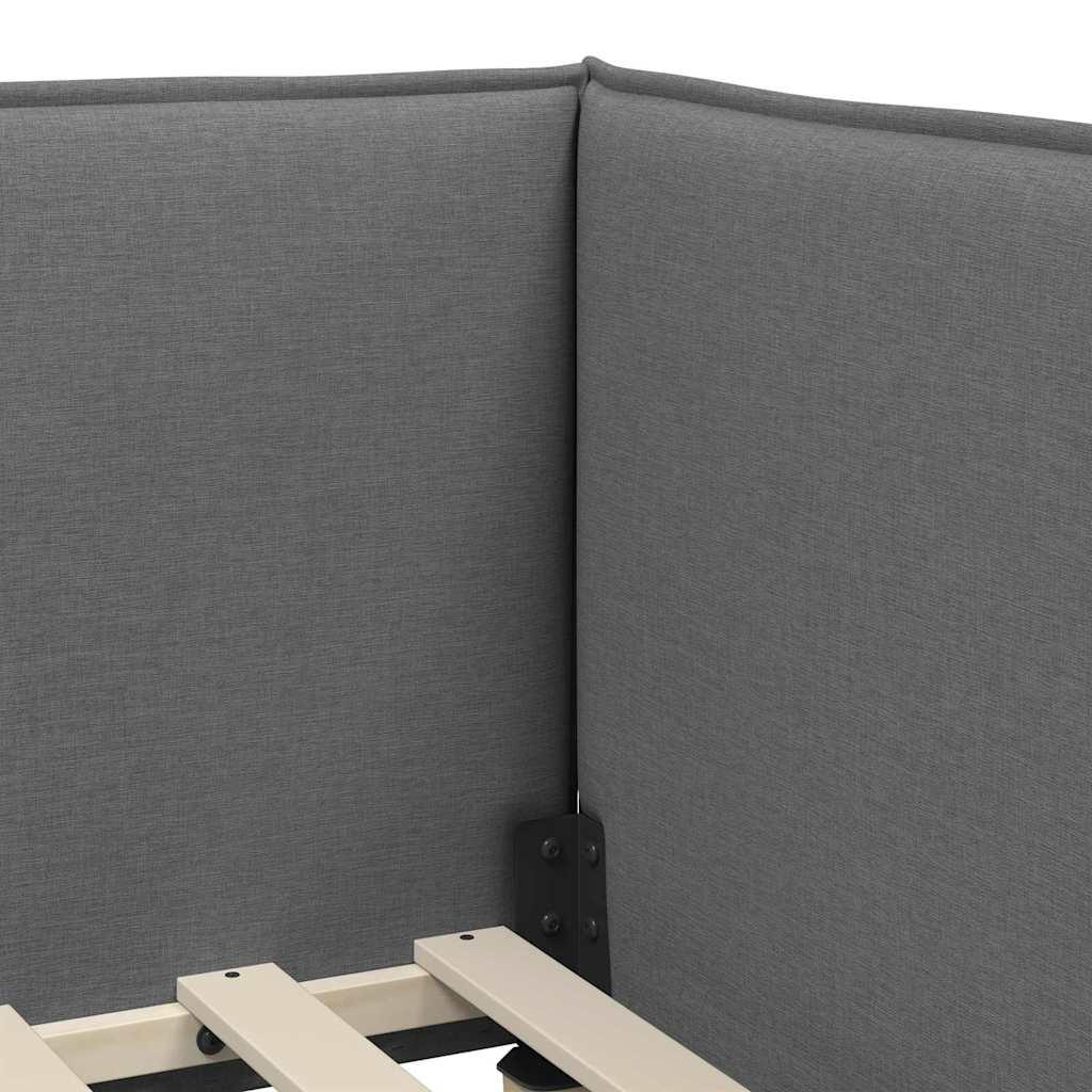 Eckbettgestell - Bettgestell - Polsterbett - Jugendbett - Bettrahmen - 90x200 cm