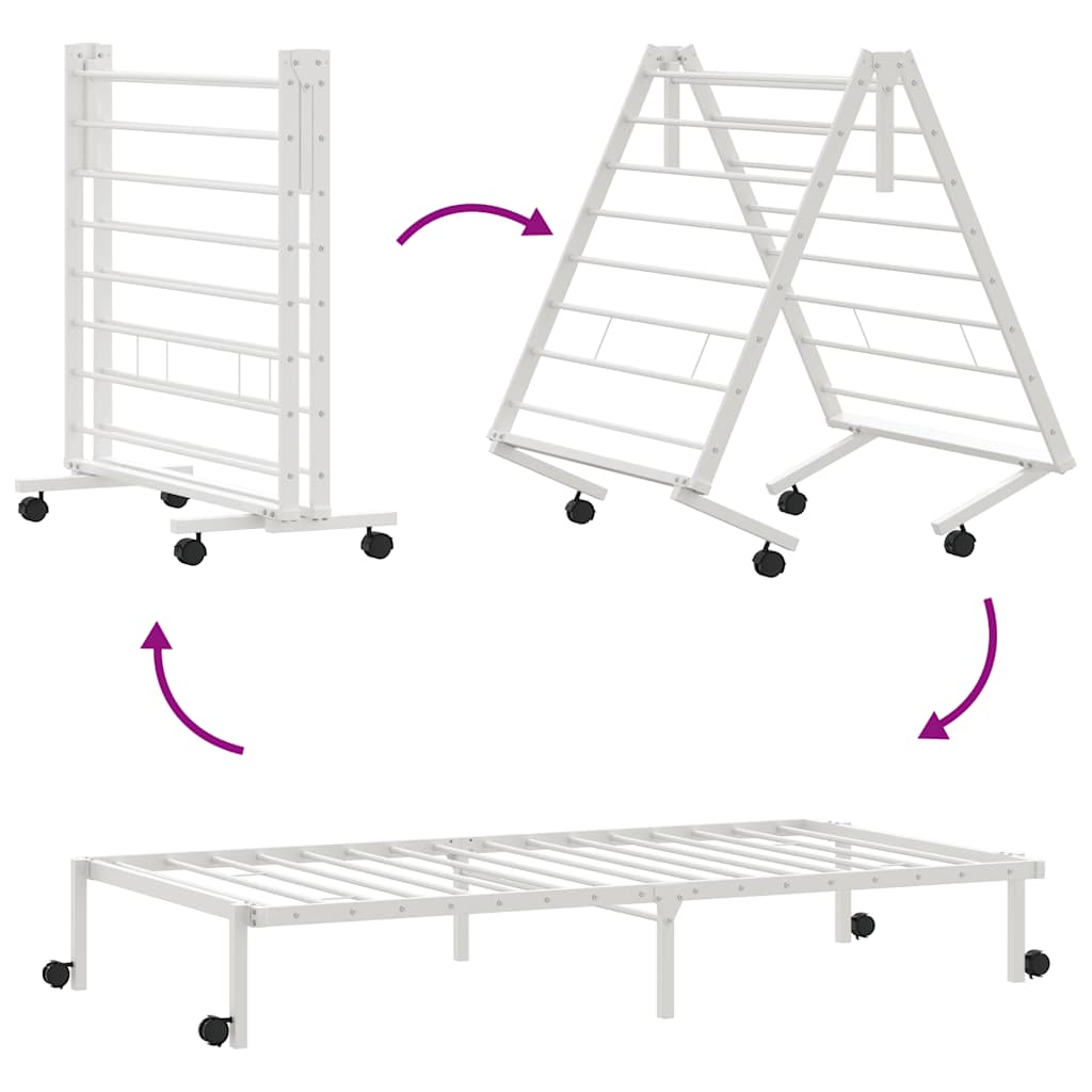Bettgestell mit Klappfunktion - Gästebett - Bürobett - Bettrahmen - 80x200 cm