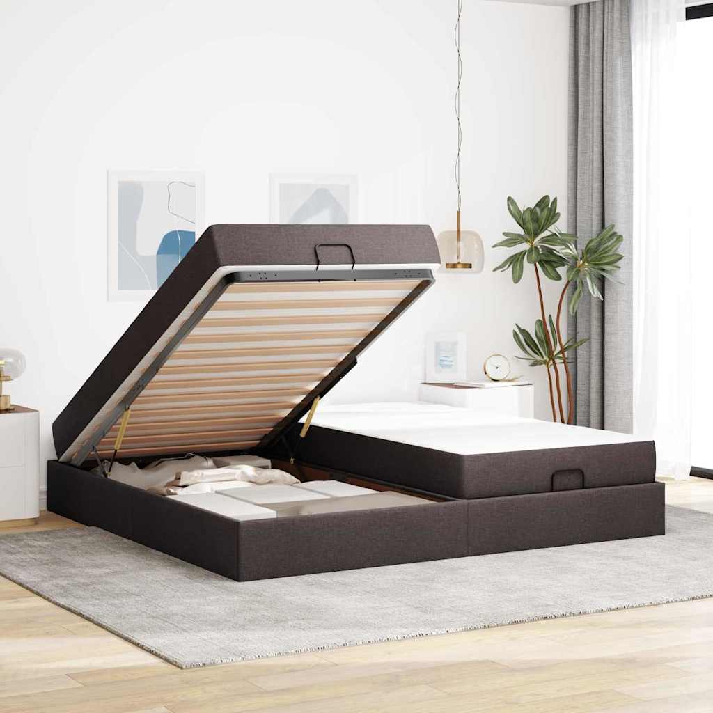 Tolles Doppelbett - Polsterbett - Stauraumbett - Schlafzimmermöbel - 200 x 200cm