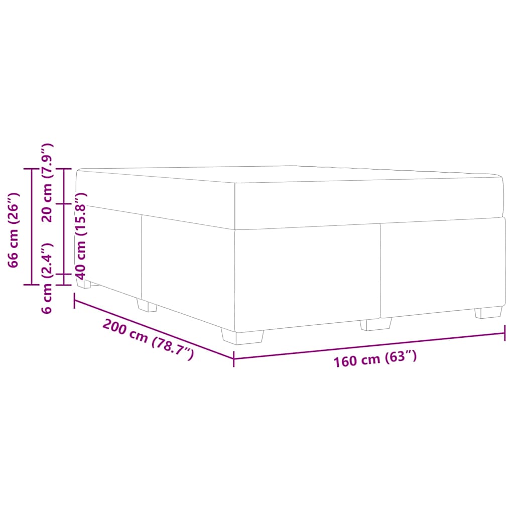 Modernes Polsterbett - Doppelbett - Bettrahmen - Designerbett - 160 x 200 cm