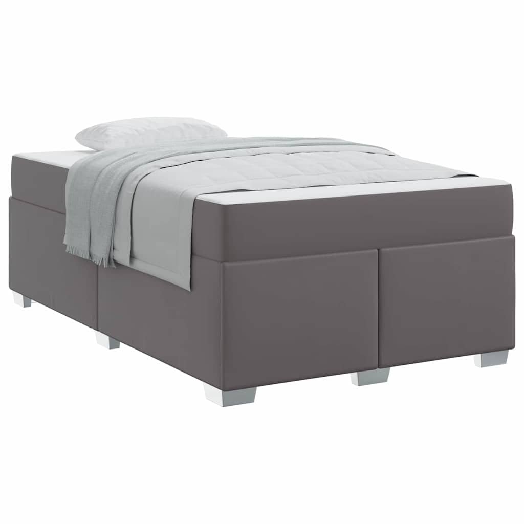 Einzelbett inkl. Matratze - Bettgestell - Polsterbett - Kunstleder - 120 x 200cm
