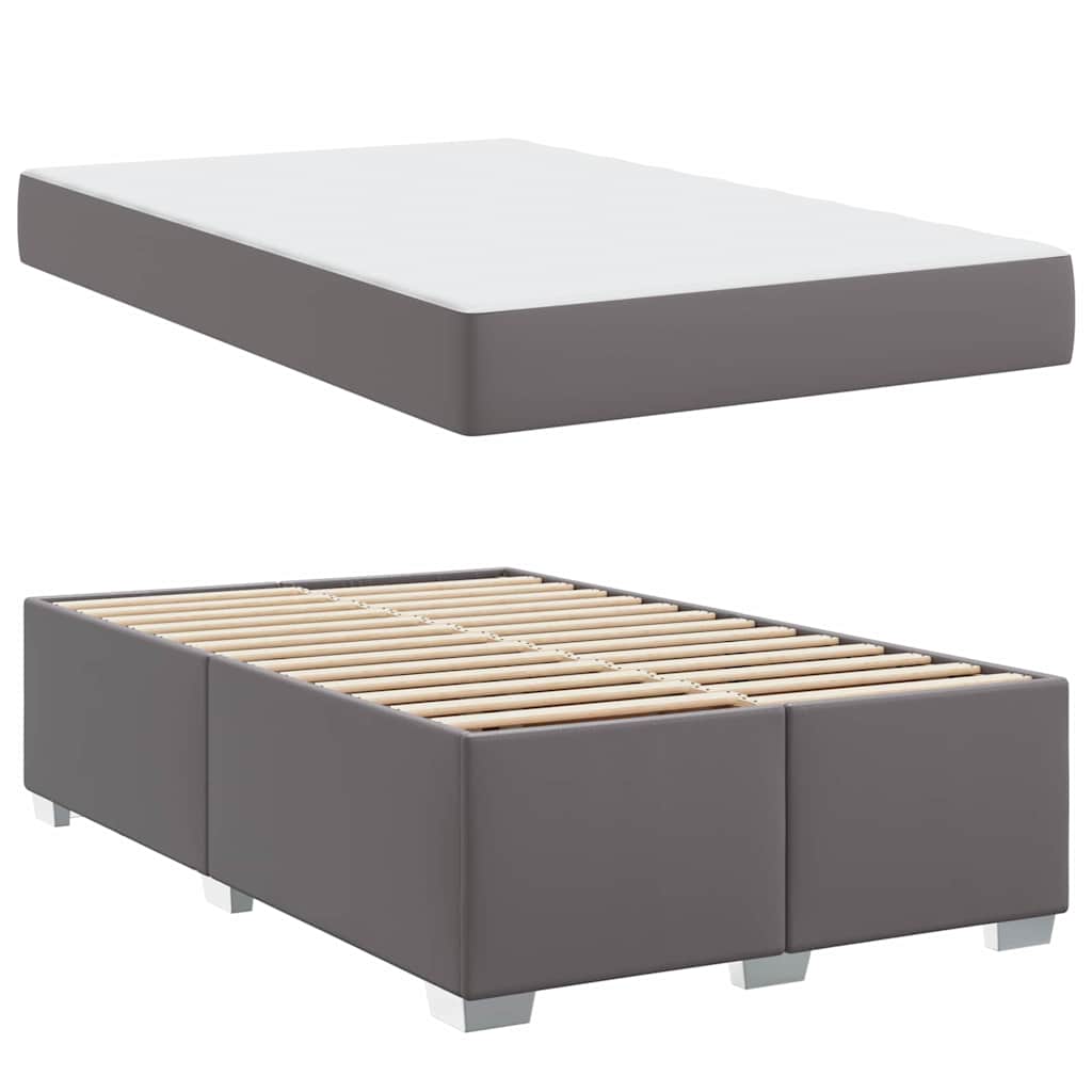 Einzelbett inkl. Matratze - Bettgestell - Polsterbett - Kunstleder - 120 x 200cm