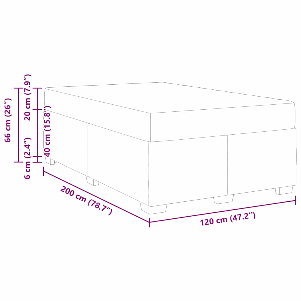 Einzelbett inkl. Matratze - Bettgestell - Polsterbett - Kunstleder - 120 x 200cm