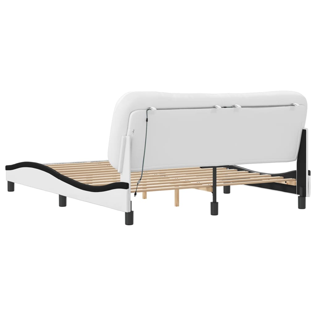 Doppelbett Hvar - Bettrahmen - Polsterbett - Bettgestell - Kunstleder - 160x200
