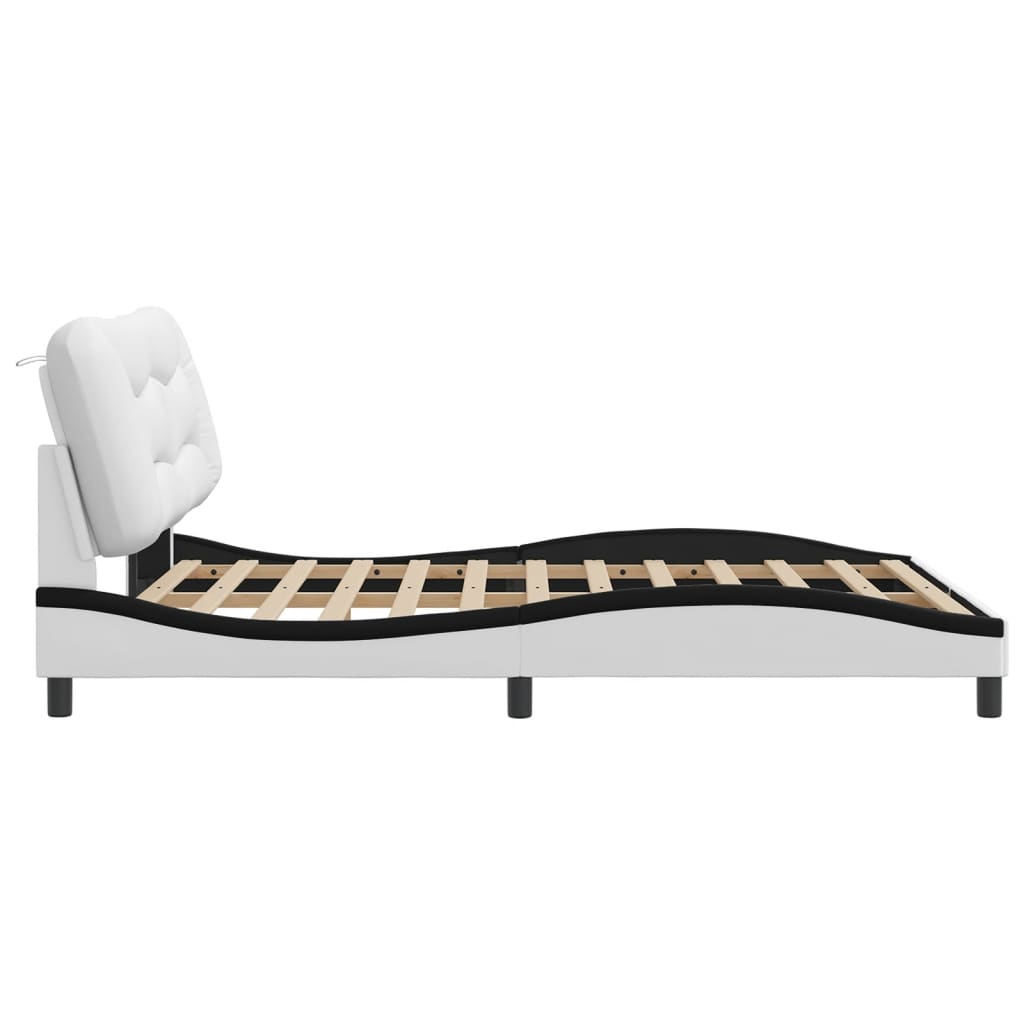 Doppelbett Hvar - Bettrahmen - Polsterbett - Bettgestell - Kunstleder - 160x200