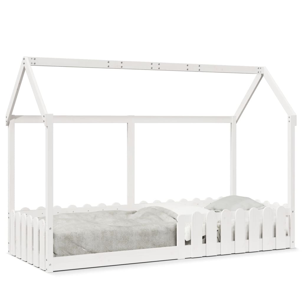 Tolles Spielbett - Kinderbett - Hausbett - Bettrahmen - Holzbett - 80 x 200 cm