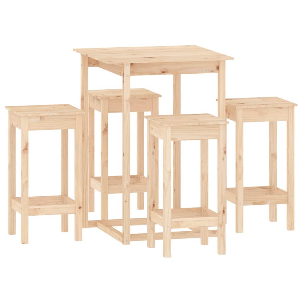 Bistro-Set - Essgruppe - Küchentisch - Sitzgruppe - 5-tlg - 80 x 80 x 110 cm