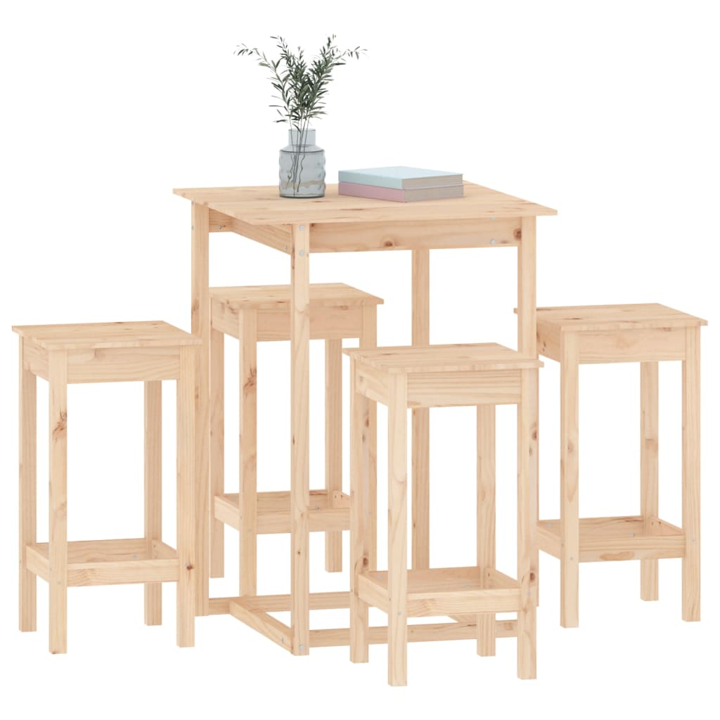 Bistro-Set - Essgruppe - Küchentisch - Sitzgruppe - 5-tlg - 80 x 80 x 110 cm