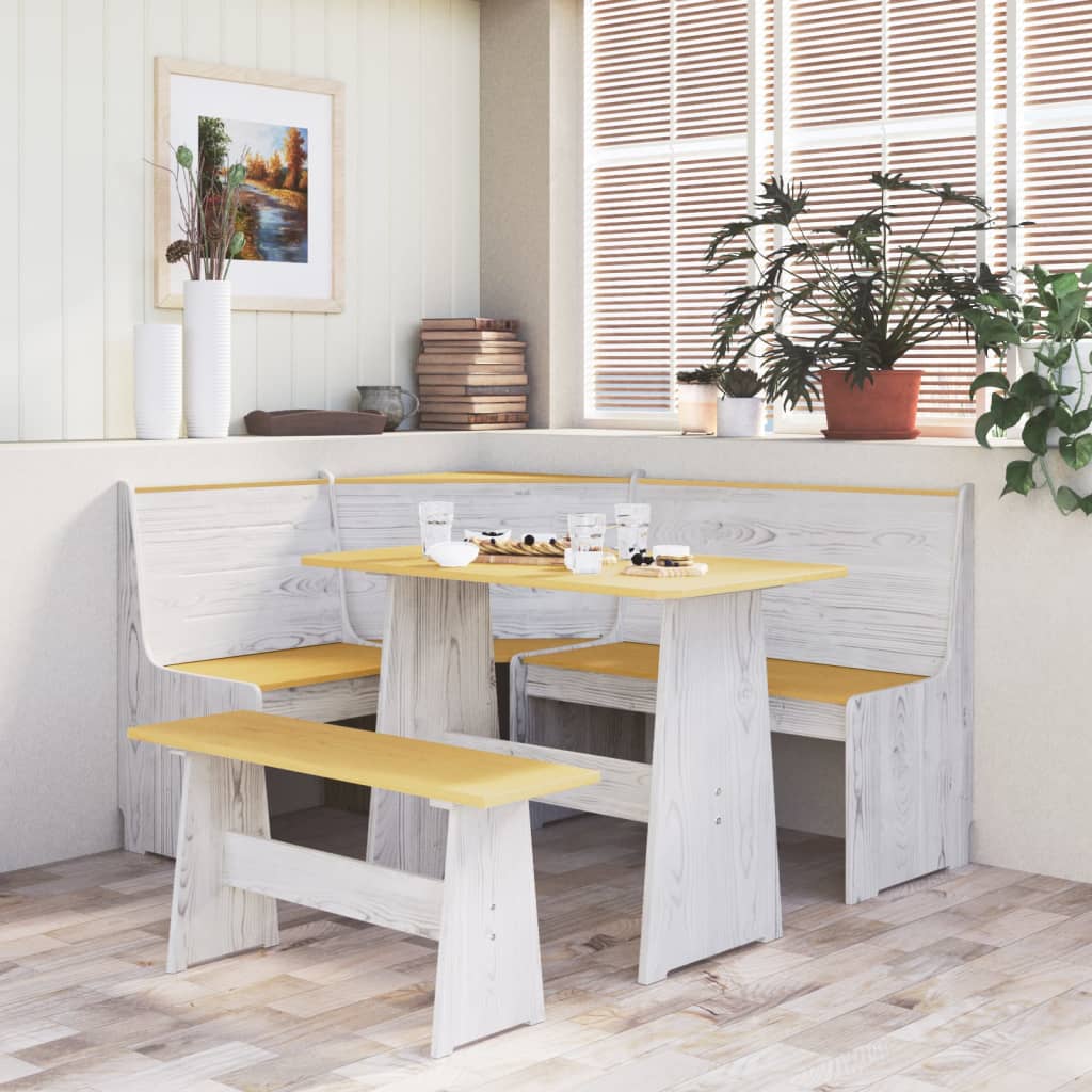 Essgruppe mit Eckbank - Kücheneckbank - Essplatz - Eckbankgruppe - 100x60x73 cm