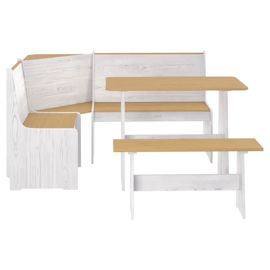 Essgruppe mit Eckbank - Kücheneckbank - Essplatz - Eckbankgruppe - 100x60x73 cm
