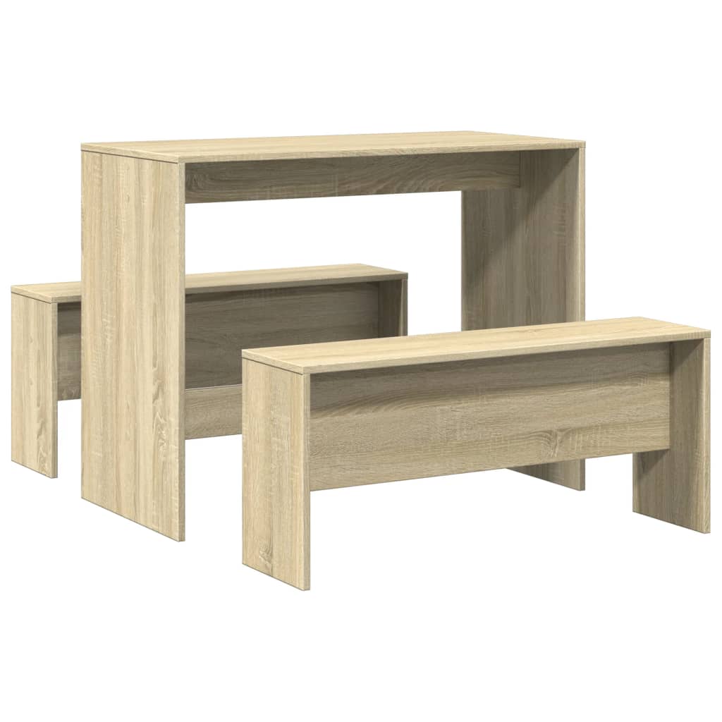 Esszimmergruppe - Tischgruppe mit Bank - Essgruppe mit Bank - 97 x 47 x 75 cm