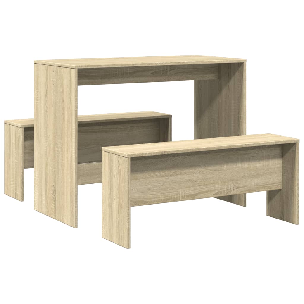 Esszimmergruppe - Tischgruppe mit Bank - Essgruppe mit Bank - 97 x 47 x 75 cm