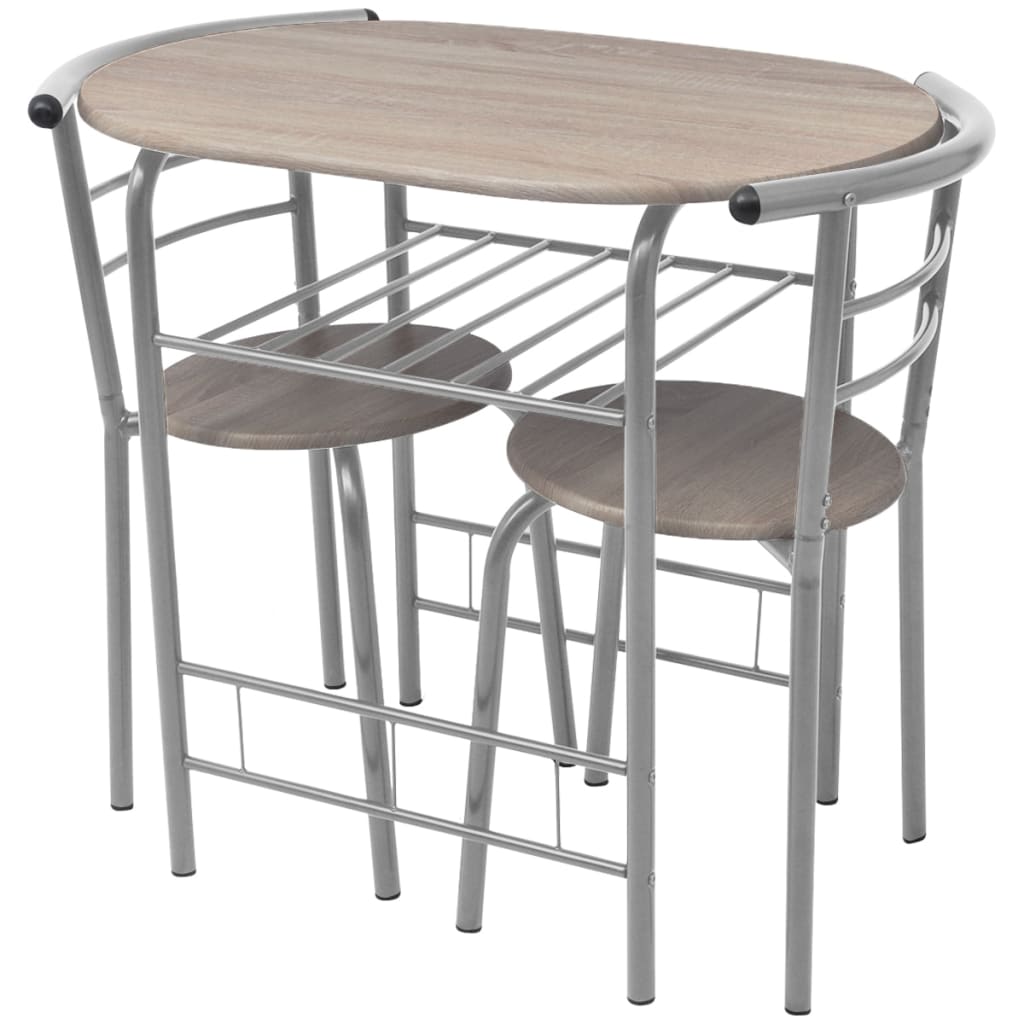 Bistroset - Bartisch Set - Frühstückstisch Set - Essplatzgruppe - 80 x 53 x 74cm