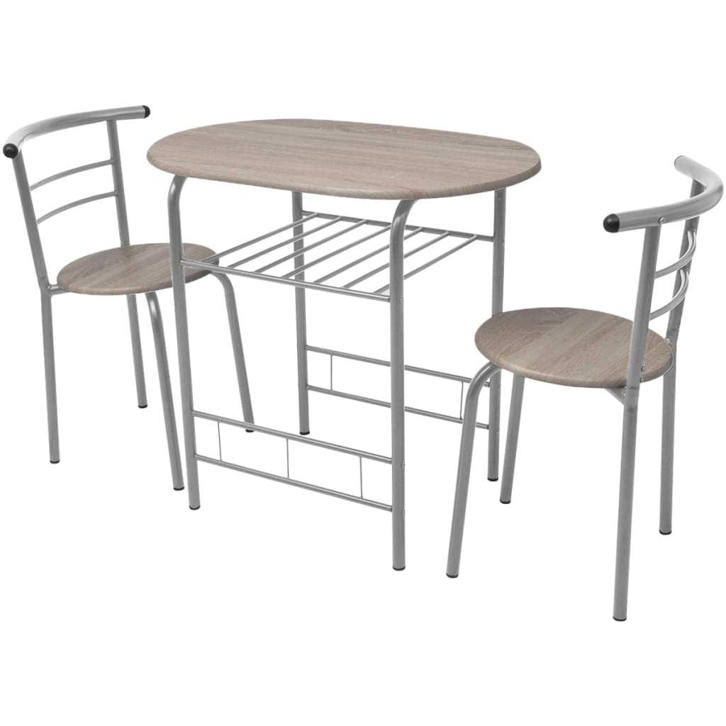 Bistroset - Bartisch Set - Frühstückstisch Set - Essplatzgruppe - 80 x 53 x 74cm