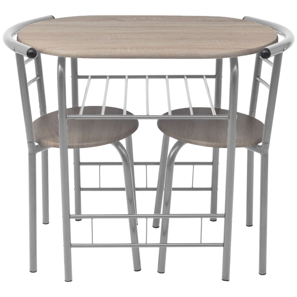 Bistroset - Bartisch Set - Frühstückstisch Set - Essplatzgruppe - 80 x 53 x 74cm