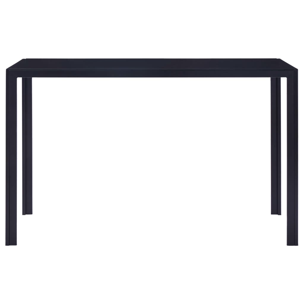 Modernes 7-teiliges Esstisch-Set - Glastisch - Esszimmertisch - 120 x 60 x 74 cm