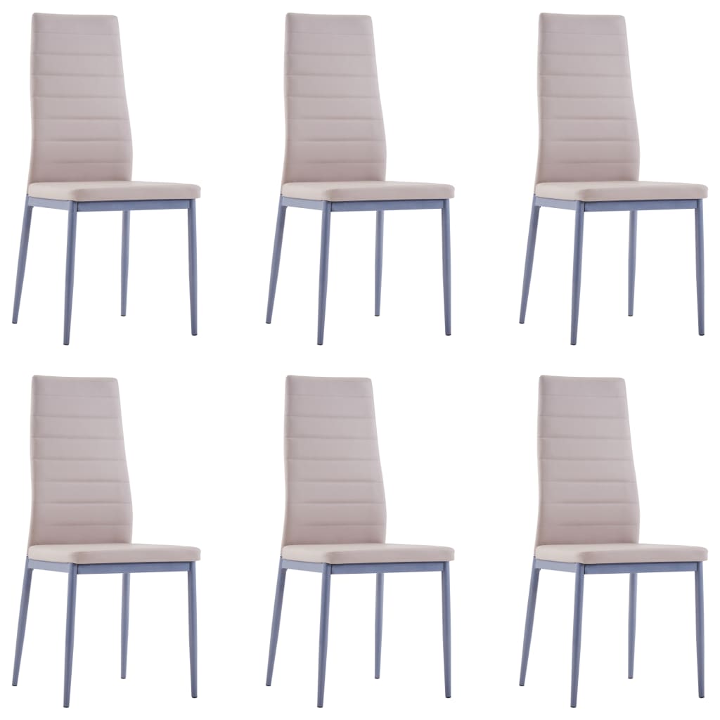 Modernes 7-teiliges Esstisch-Set - Glastisch - Esszimmertisch - 120 x 60 x 74 cm