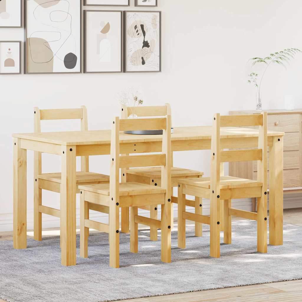 Kiefer Essgruppe - Esstisch Set - Esszimmermöbel - Sitzgruppe - 160 x 80 x 75 cm