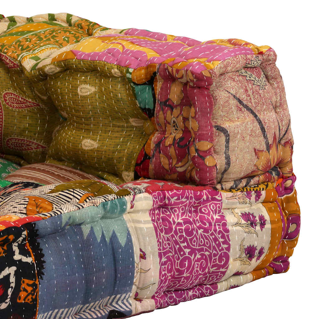 Sitzpouf Modular - Patchwork Sofa - Weiche Polsterung - Flexibel - 140x70x40 cm