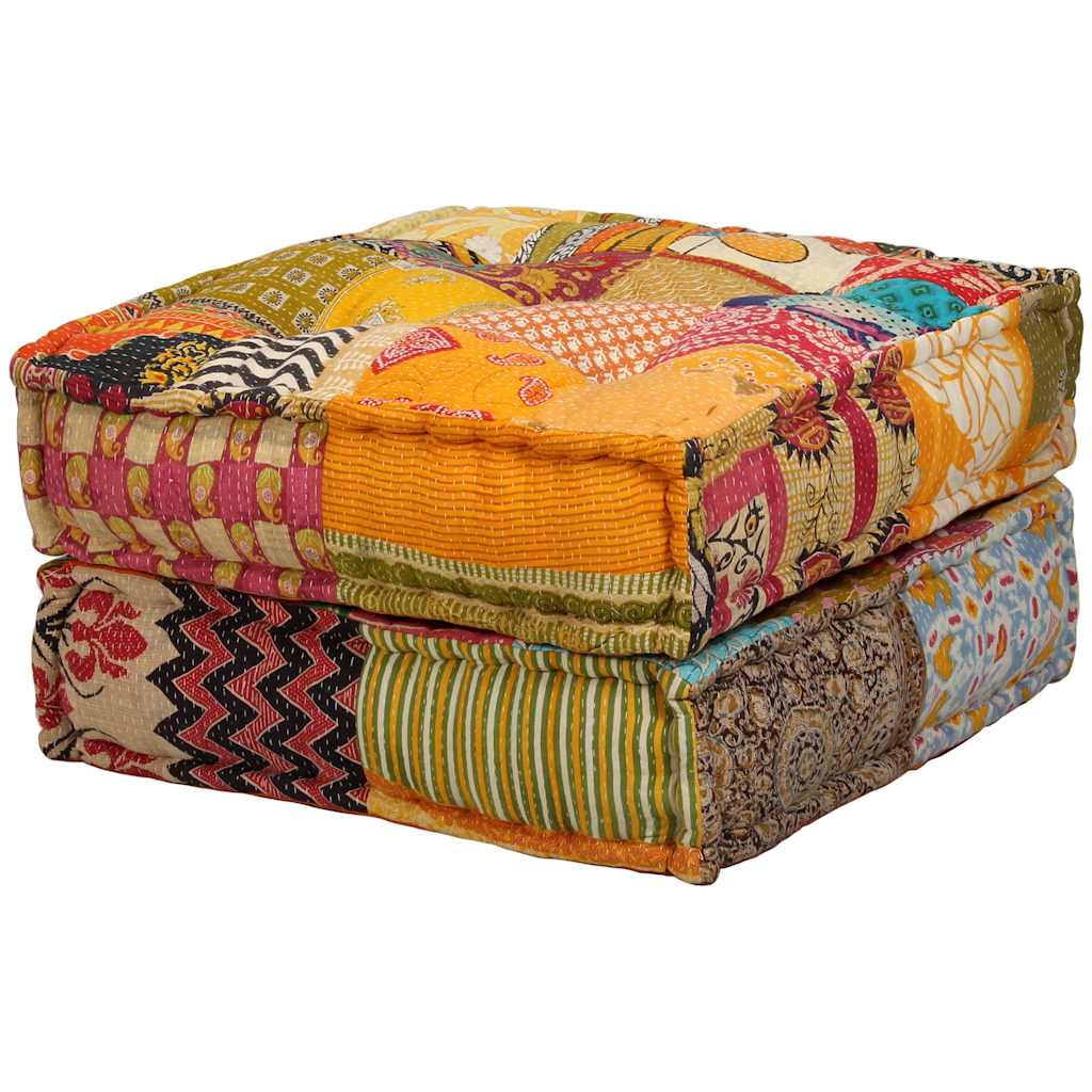 Patchwork Modulsofa - Vielseitiger Sitzpouf - Weiche Polsterung - 140x70x85 cm