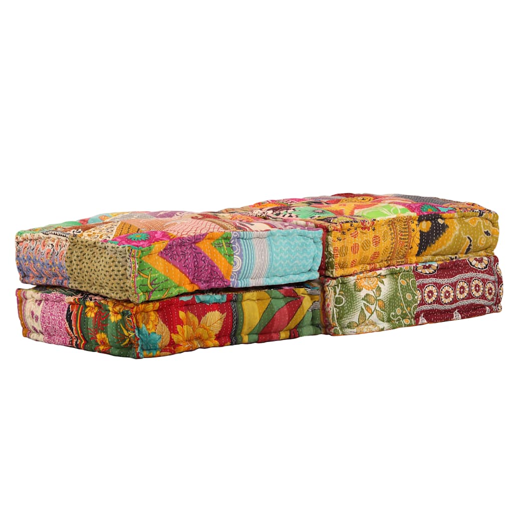 Patchwork Modulsofa - Vielseitiger Sitzpouf - Weiche Polsterung - 140x70x85 cm