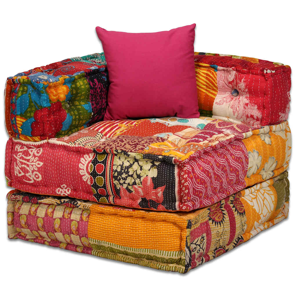 Pouf Schlafsofa - Modulares Sitzsystem - Patchwork Modulsofa - Bodenkissen