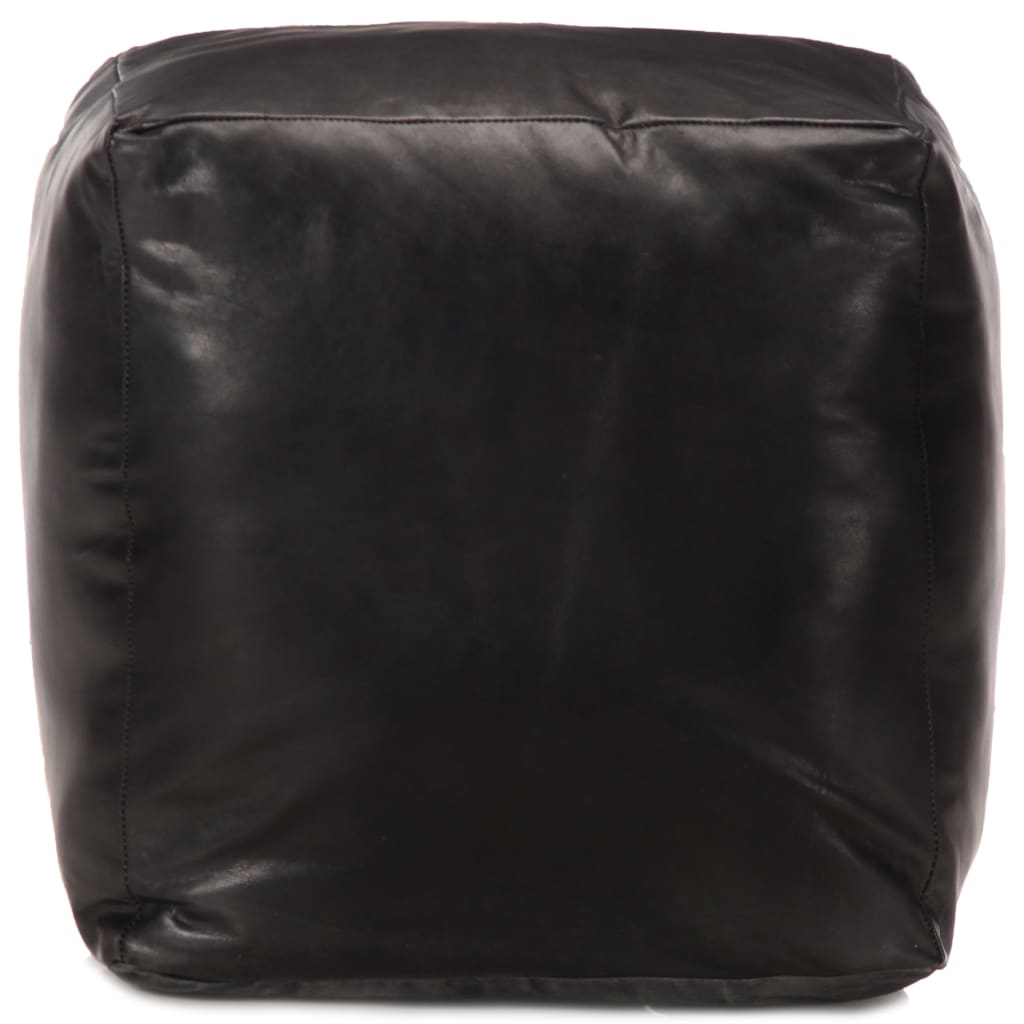 Leder Sitzpouf - Ziegenleder - Handarbeit - Sitzhocker - Sitzpuff - Fußhocker