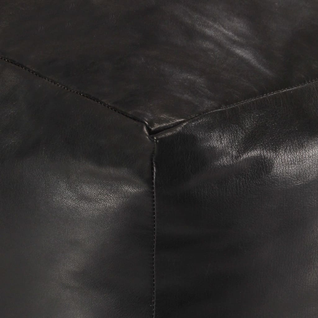 Leder Sitzpouf - Ziegenleder - Handarbeit - Sitzhocker - Sitzpuff - Fußhocker