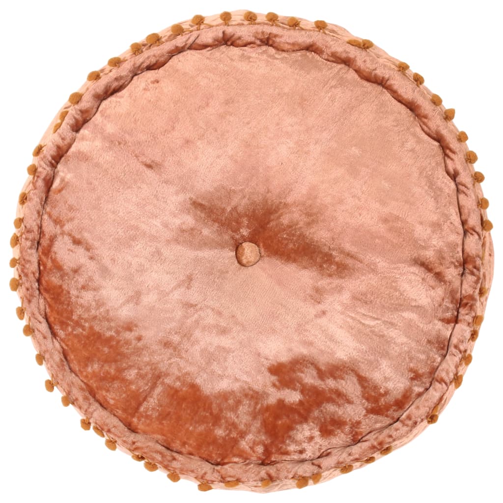 Polsterhocker - Samt Pouf - Vielseitiges Sitzkissen - Sitzpouf - 40x20 cm