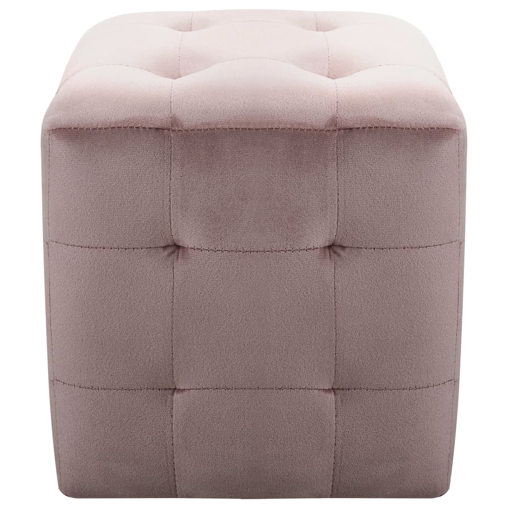 2er Set Sitzkissen - Bequemer Fußhocker - Polsterhocker - Sitzpuff - 30x30x30 cm
