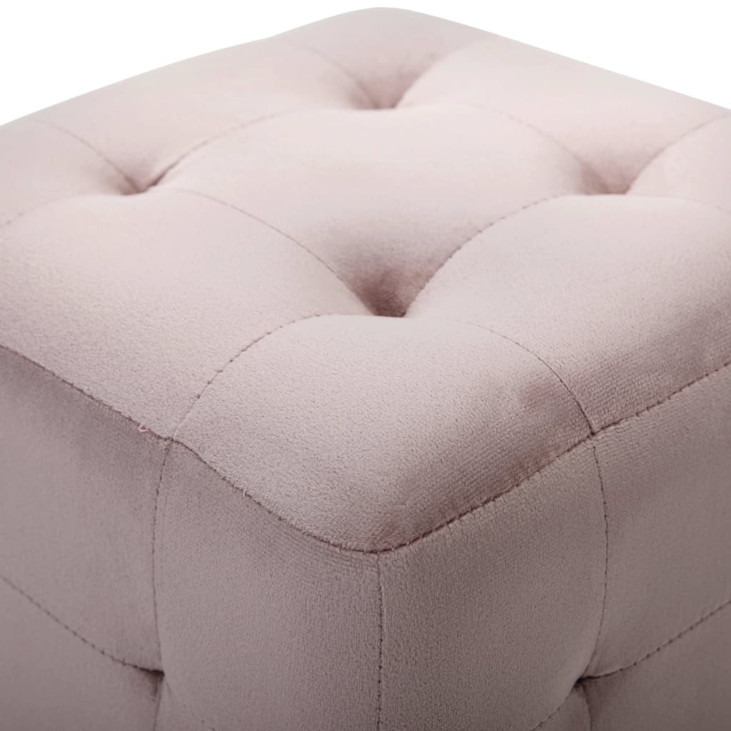 2er Set Sitzkissen - Bequemer Fußhocker - Polsterhocker - Sitzpuff - 30x30x30 cm