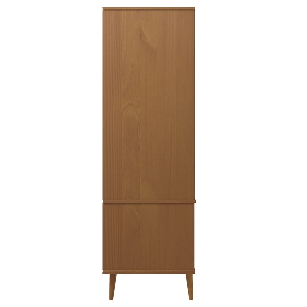 Skandinavischer Kleiderschrank - MOLDE - Schlafzimmerschrank - mit Schubladen