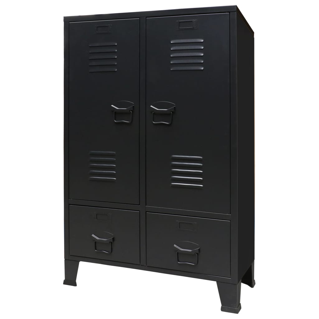 Kleiderschrank - Metall - Spinddesign - Garderobenschrank - 67 x 35 x 107 cm