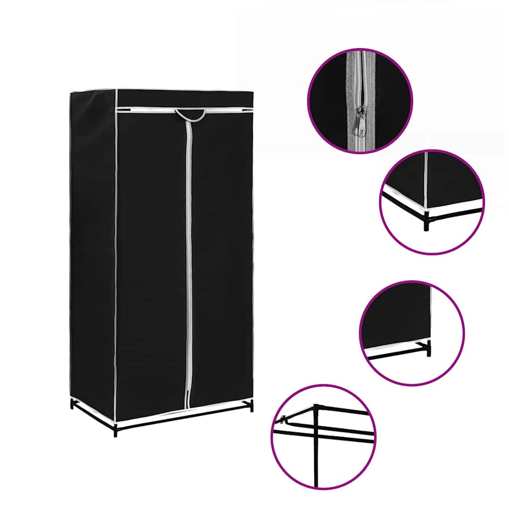 Leichte Kleiderschränke im 2er-Set - Stecksystem - atmungsaktiv - 75x50x160 cm