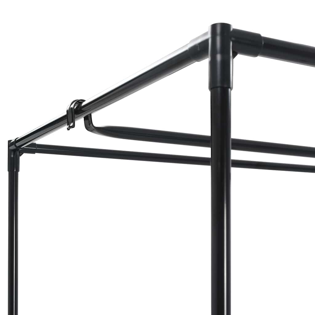 Leichte Kleiderschränke im 2er-Set - Stecksystem - atmungsaktiv - 75x50x160 cm