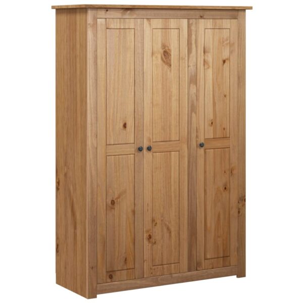 Geräumiger Kleiderschrank - Schlafzimmerschrank - Kiefernholz - 118x50x171,5 cm